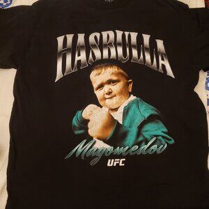 UFC Hasbulla Magomedov Graphic T-Shirt Black Size L